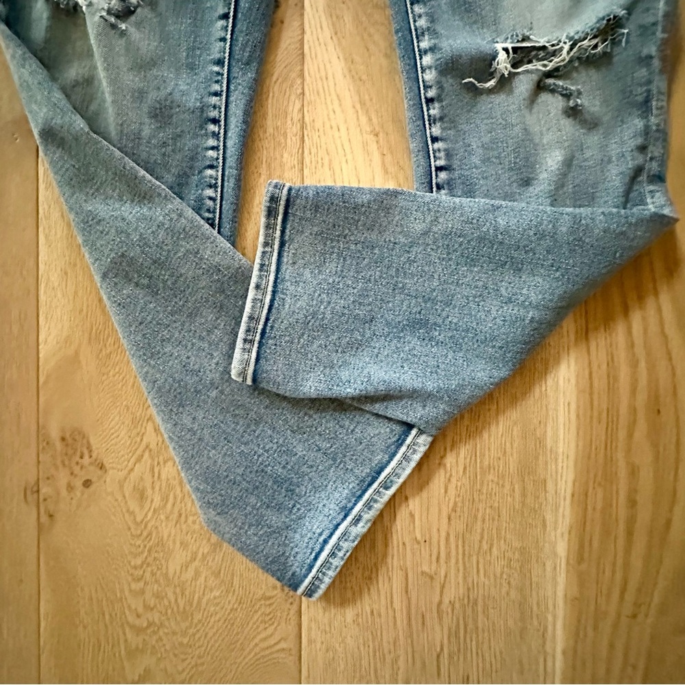 Silver Jeans Distressed Slim Leg Overalls - Picture 8 of 11